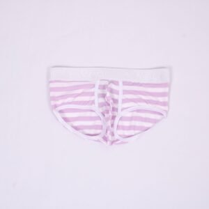 Brief Semi Largo Rayas Lila