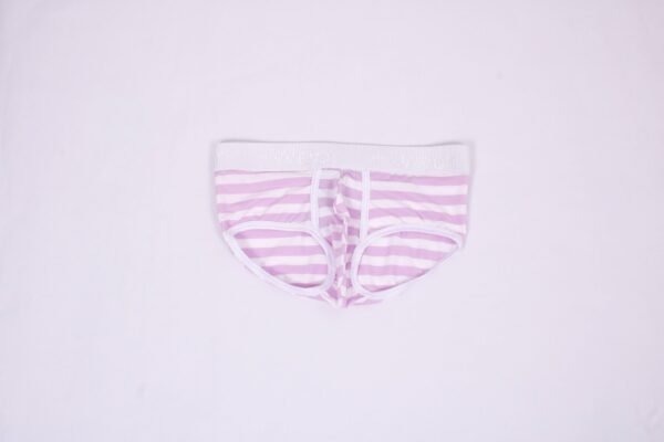 Brief Semi Largo Rayas Lila